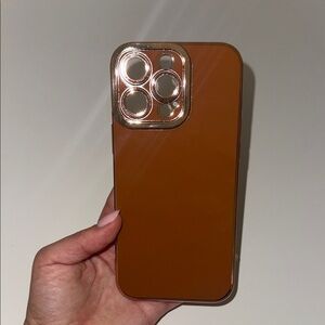 Sleek Brown iPhone Case